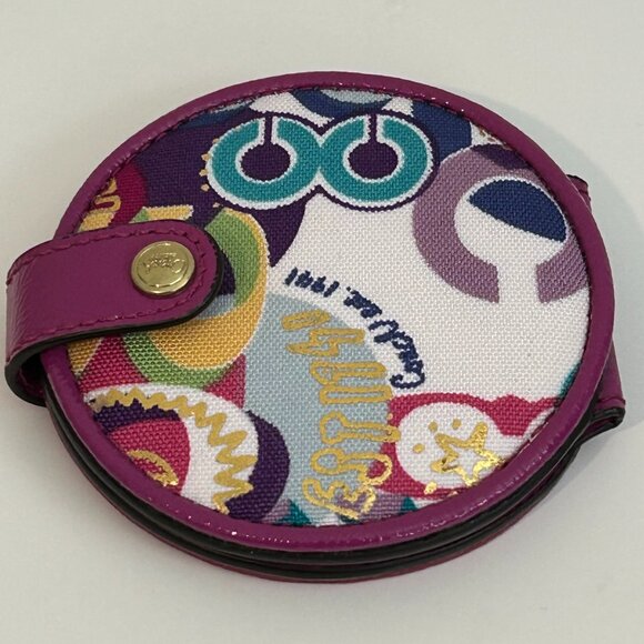 Coach small make up mirror . OD 3 1/2" - Picture 4 of 4